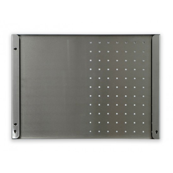 Kovová magnetická tabuľa s otvormi - sivá (50x35 cm)
