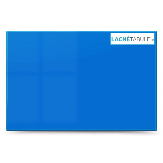 Sklenená magneticko suchostierateľná tabuľa - modrá GLASS (60x40 cm)