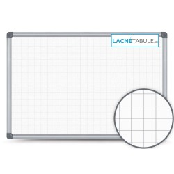 Magnetická tabuľa v hliníkovom ráme s potlačou - mriežky 2,5x2,5 cm (60x40 cm)