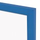 Magnetická tabuľa v drevenom ráme - modrá WOOD (60x40 cm)