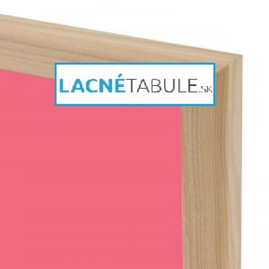 Magnetická tabuľa farebná v drevenom ráme - modrá WOOD (60x40 cm)
