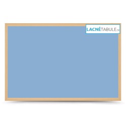 Magnetická tabuľa farebná v drevenom ráme - modrá WOOD (60x45 cm)