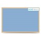Magnetická tabuľa farebná v drevenom ráme - modrá WOOD (60x40 cm)