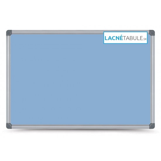 Magnetická tabuľa farebná v hliníkovom ráme - modrá CLASSIC (90x60 cm)