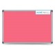 Magnetická tabuľa farebná v hliníkovom ráme - ružová CLASSIC (90x60 cm)