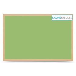 Magnetická tabuľa farebná v drevenom ráme - zelená WOOD (90x60 cm)