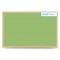 Magnetická tabuľa farebná v drevenom ráme - zelená WOOD (60x40 cm)